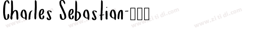 Charles Sebastian字体转换